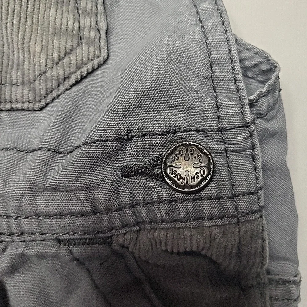 OSHKOSH BGosh Vestbak Gray Overalls Corduroy Detail Size‎ 12M